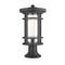 Z-Lite Jordan 1 Light Outdoor Pier Mounted Fixture, Black And Clear Seedy 570PHB-553PM-BK - alternate 1